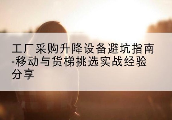 镇平移动式升降机怎么选-工厂采购升降设备避坑指南-移动与货梯挑选实战经验分享